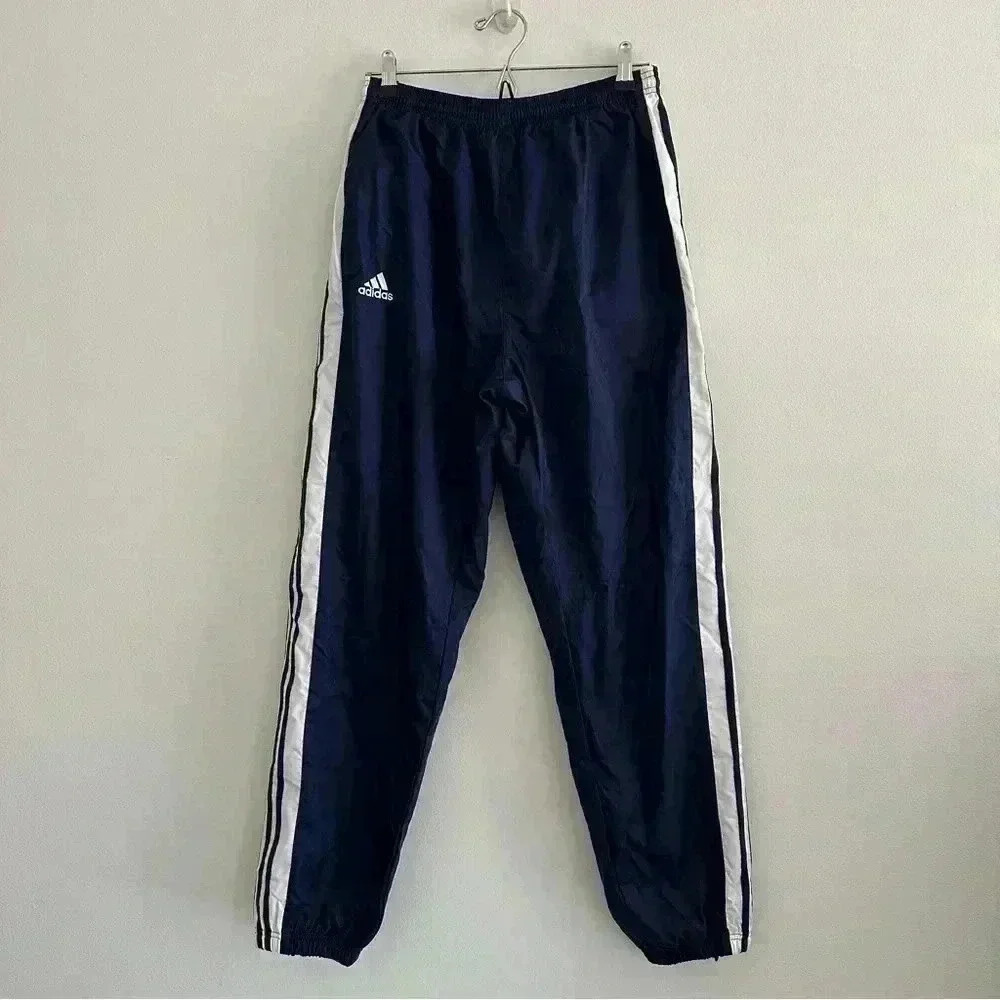 Vintage Adidas Windbreaker Blue Track Pants Sz M